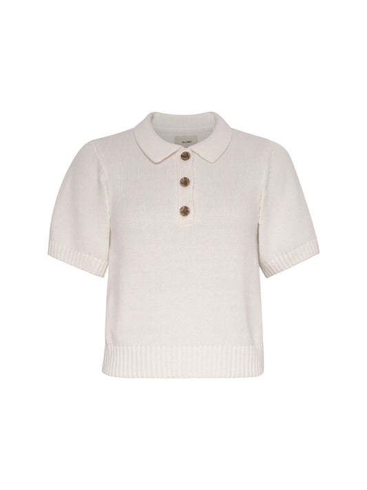 DL1961 - May Polo Short Sleeve - White