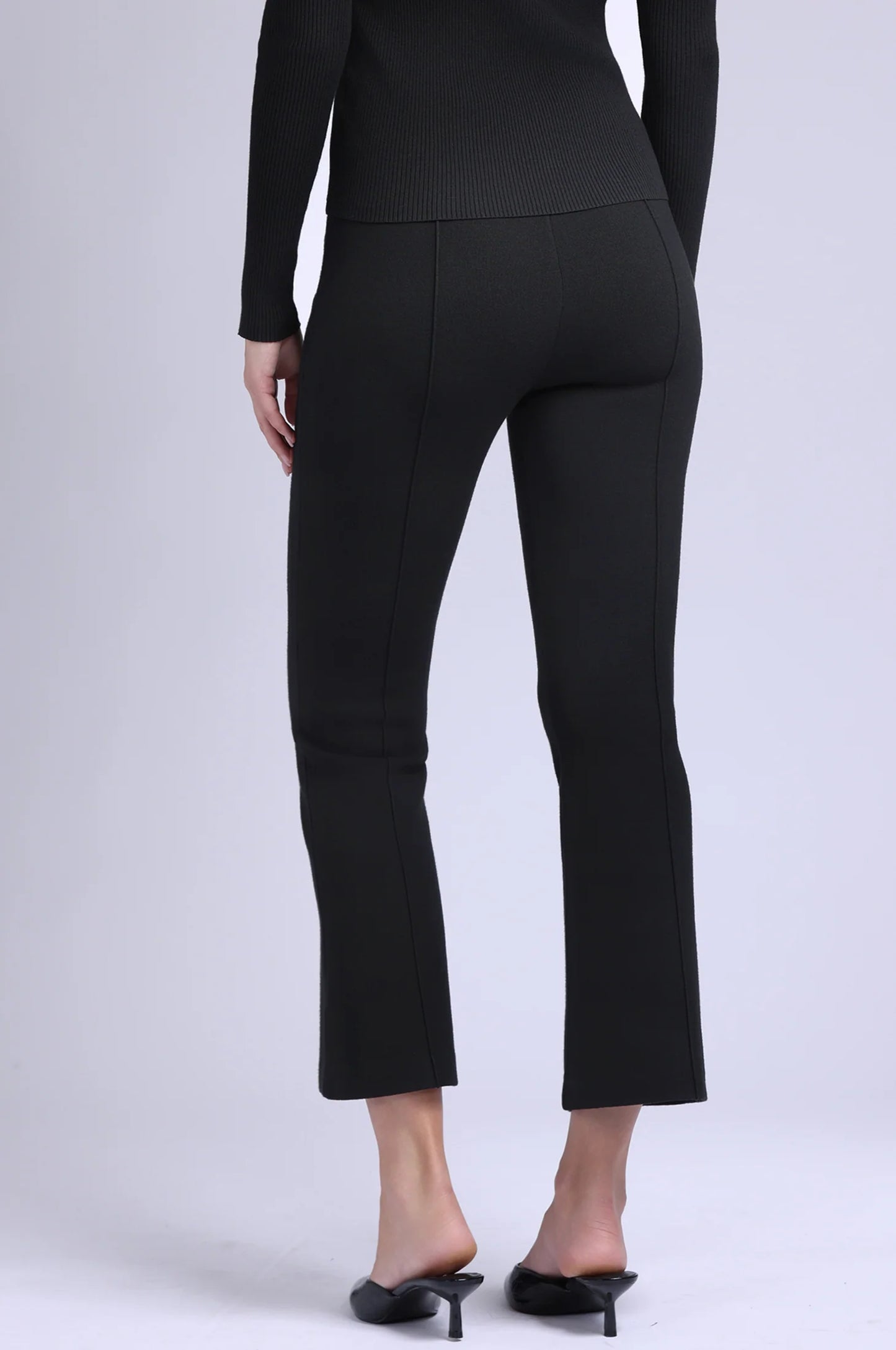 Minnie Rose - Viscose Kick Flare Pants - Black