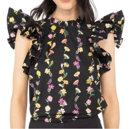 Banjanan - Klara Top - Floral Onyx