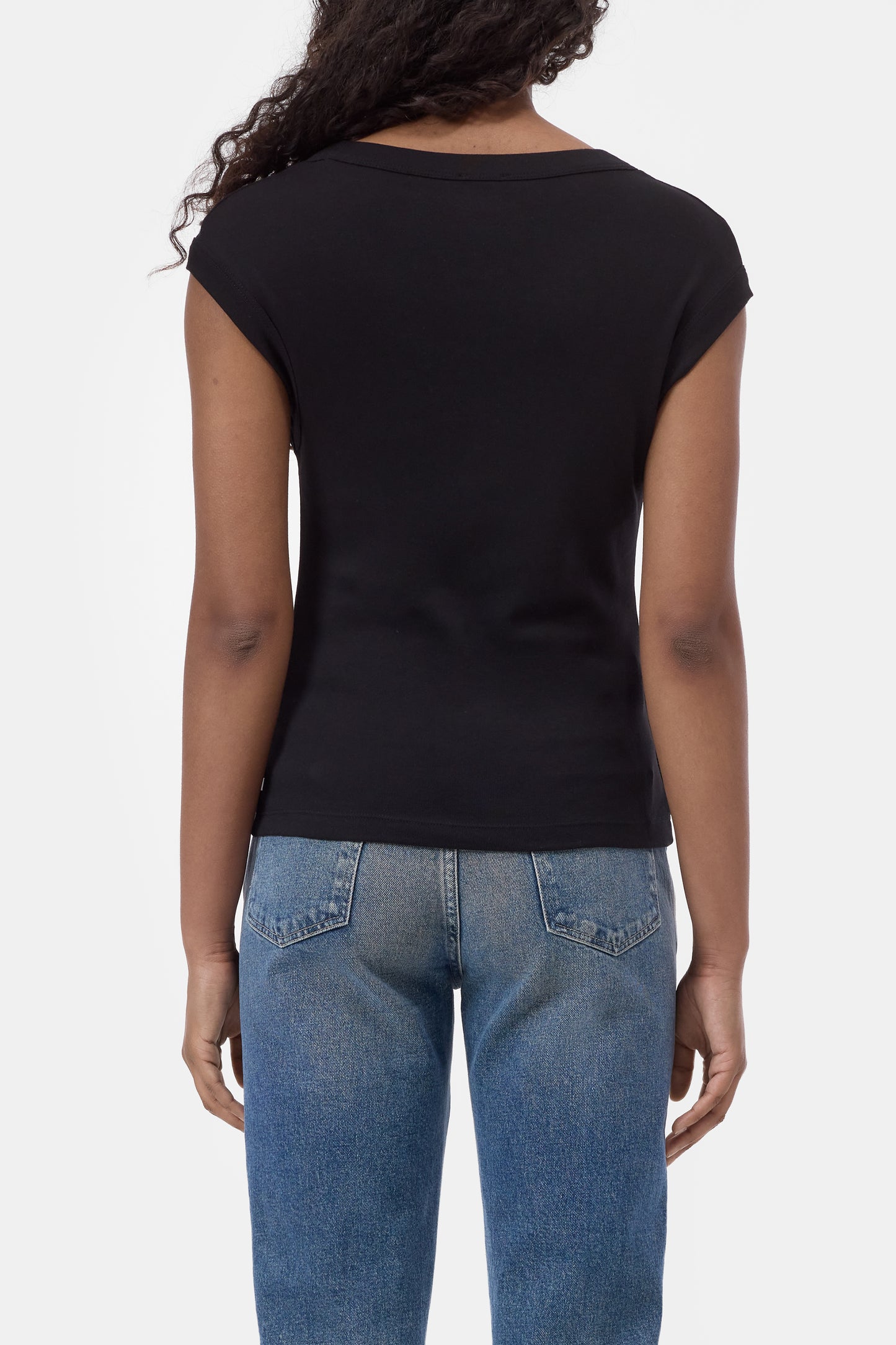 Closed - Cap Sleeve T-Shirt - Black