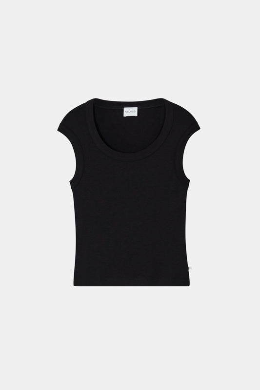 Closed - Cap Sleeve T-Shirt - Black