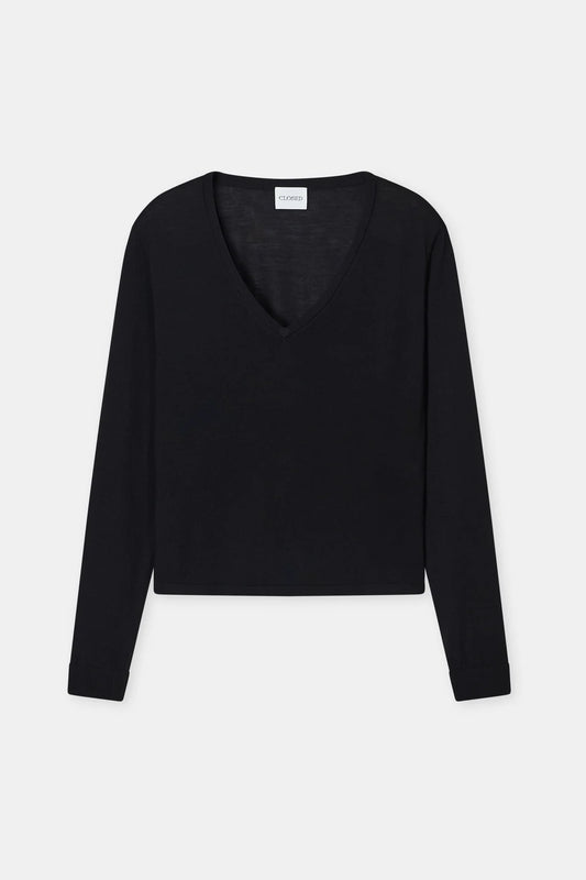 Closed - Wool and Silk Blend Jumper - Dark Night