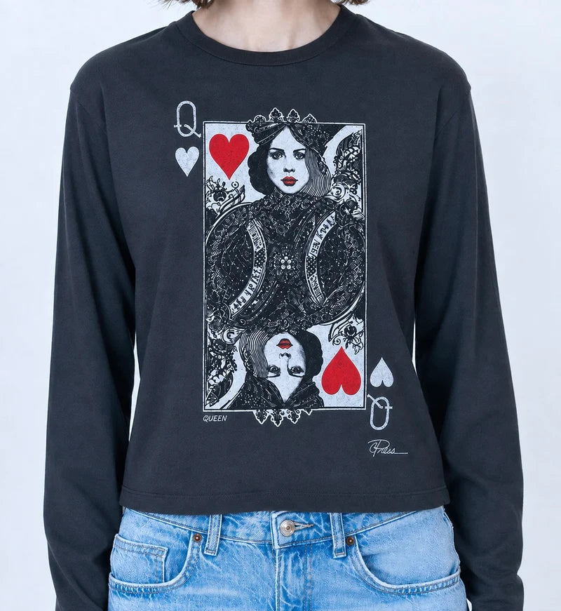 CPress Studio - Queen Sunday Long Sleeve - Worn Black