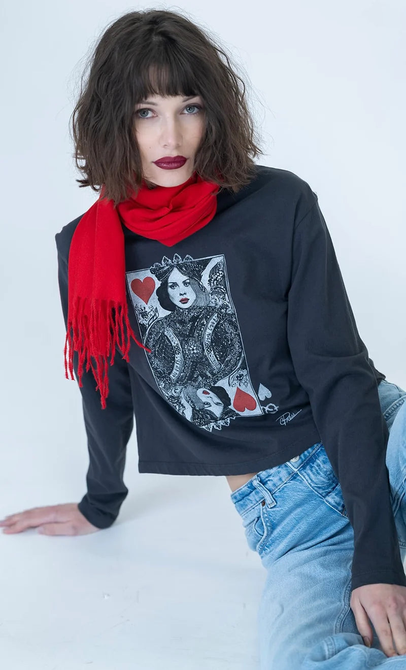 CPress Studio - Queen Sunday Long Sleeve - Worn Black