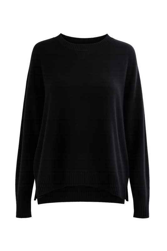 Minnie Rose - Oversized Crew - Black