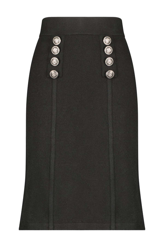 Minnie Rose - Sailor Pencil Skirt - Black
