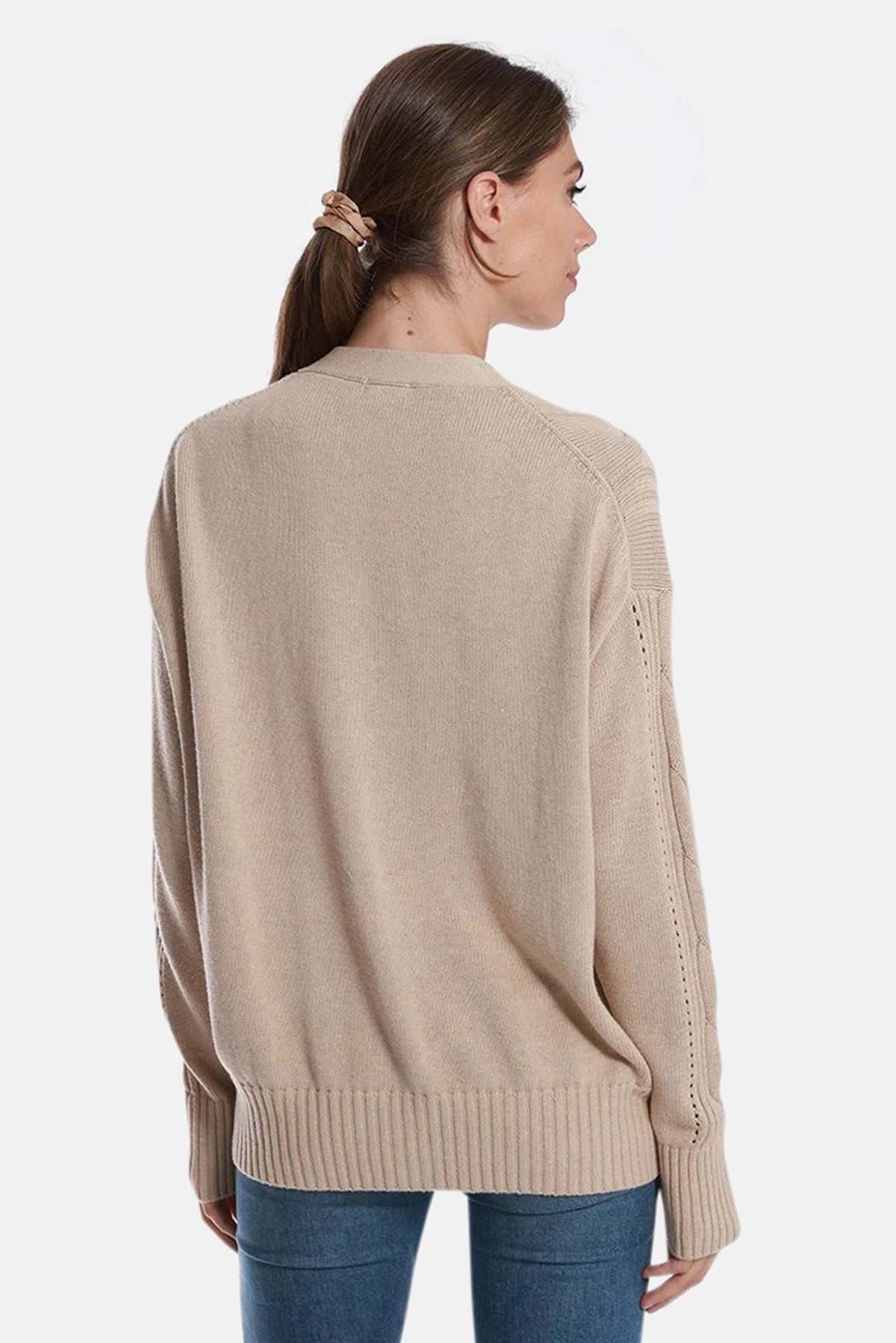 Minnie Rose - Oversized Cardigan - Brown Sugar