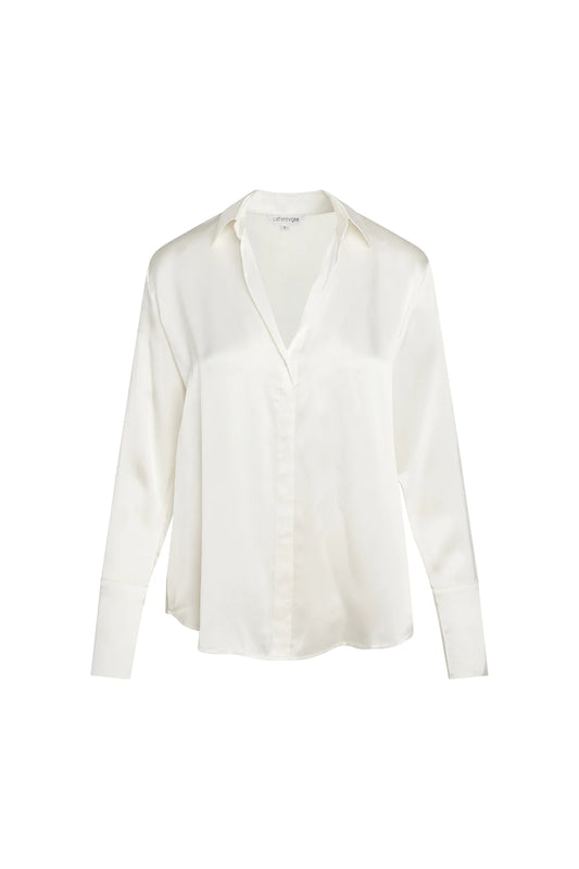 Catherine Gee- Daria Blouse French Cut - White