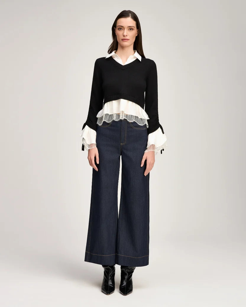 Cinq a Sept - Milla Pullover - Block & Ivory