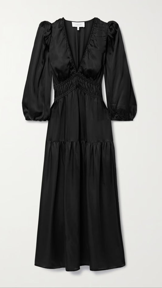 The Great- The Brook Dress- Black