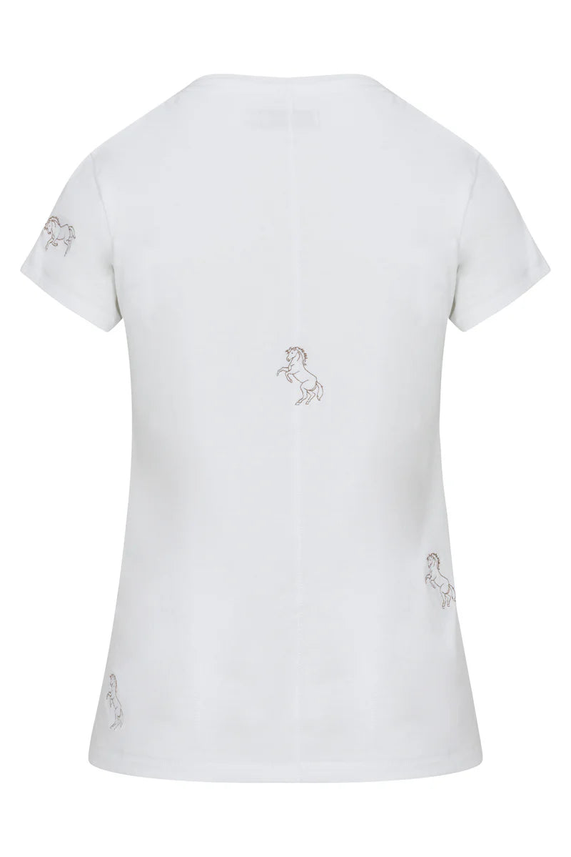 Catherine Gee - Embroidered T-Shirt - Horse