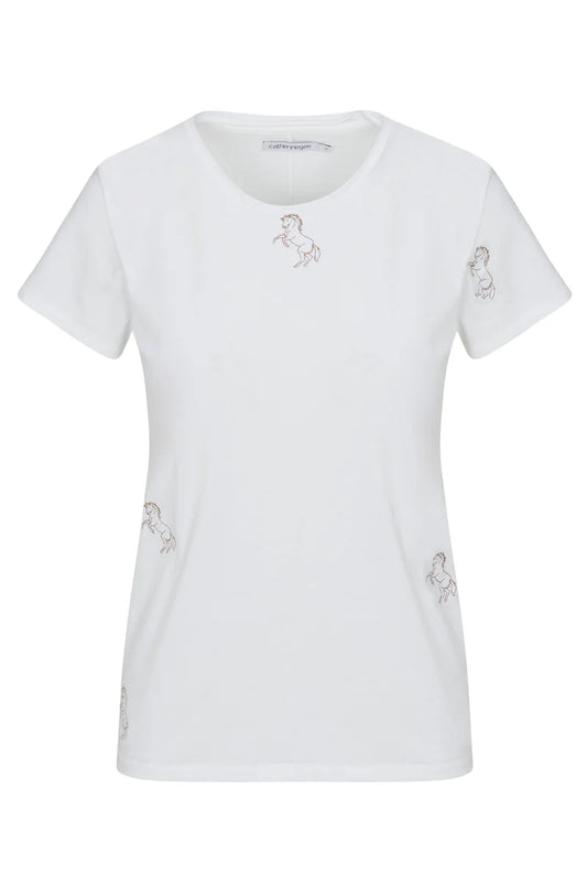 Catherine Gee - Embroidered T-Shirt - Horse