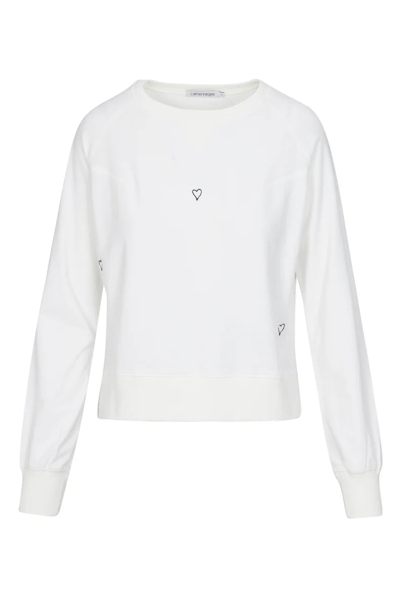 Catherine Gee - Embroidered Sweatshirt - Heart