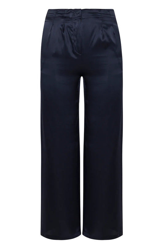 Catherine Gee - Scarlett Silk Pant - Midnight Navy