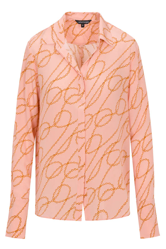 Catherine Gee - Sophie Blouse - Pink Chain