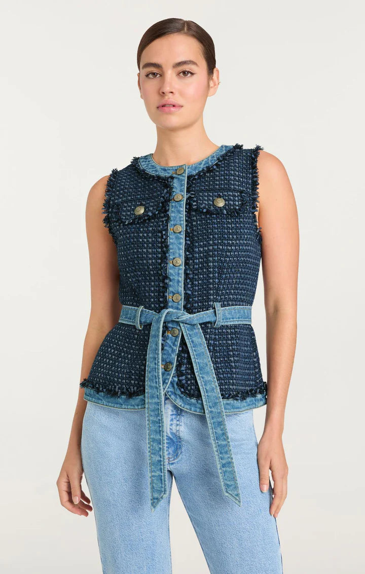 Cinq a Sept - Joans Vest - Blue Haze/Indigo Multi
