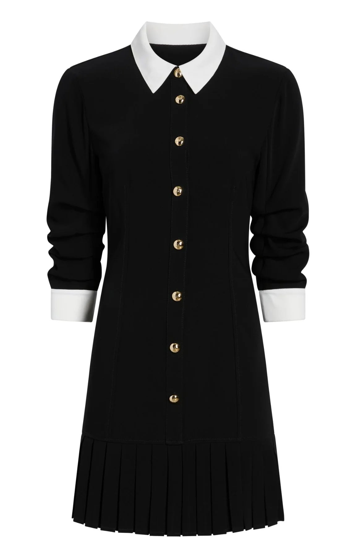 Cinq a Sept - Drapey Crepe Lucilla Dress - Black/Ivory
