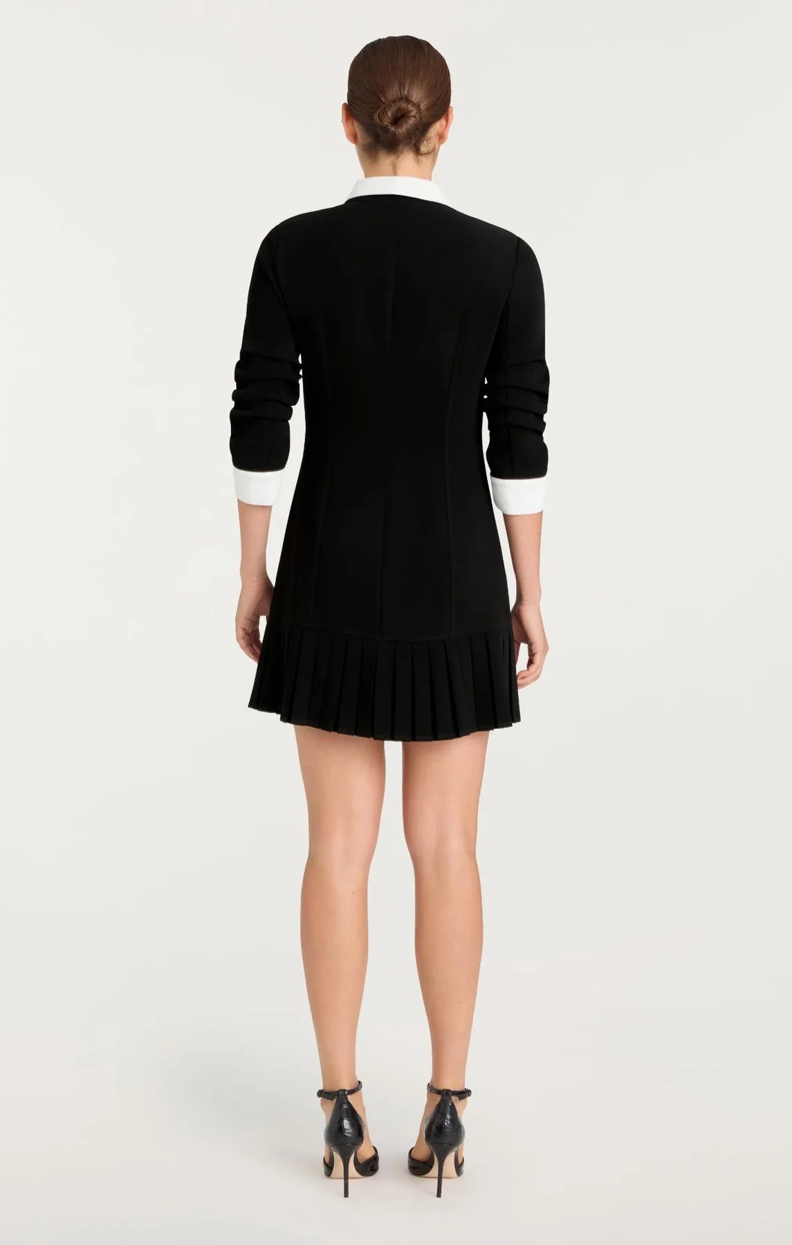 Cinq a Sept - Drapey Crepe Lucilla Dress - Black/Ivory