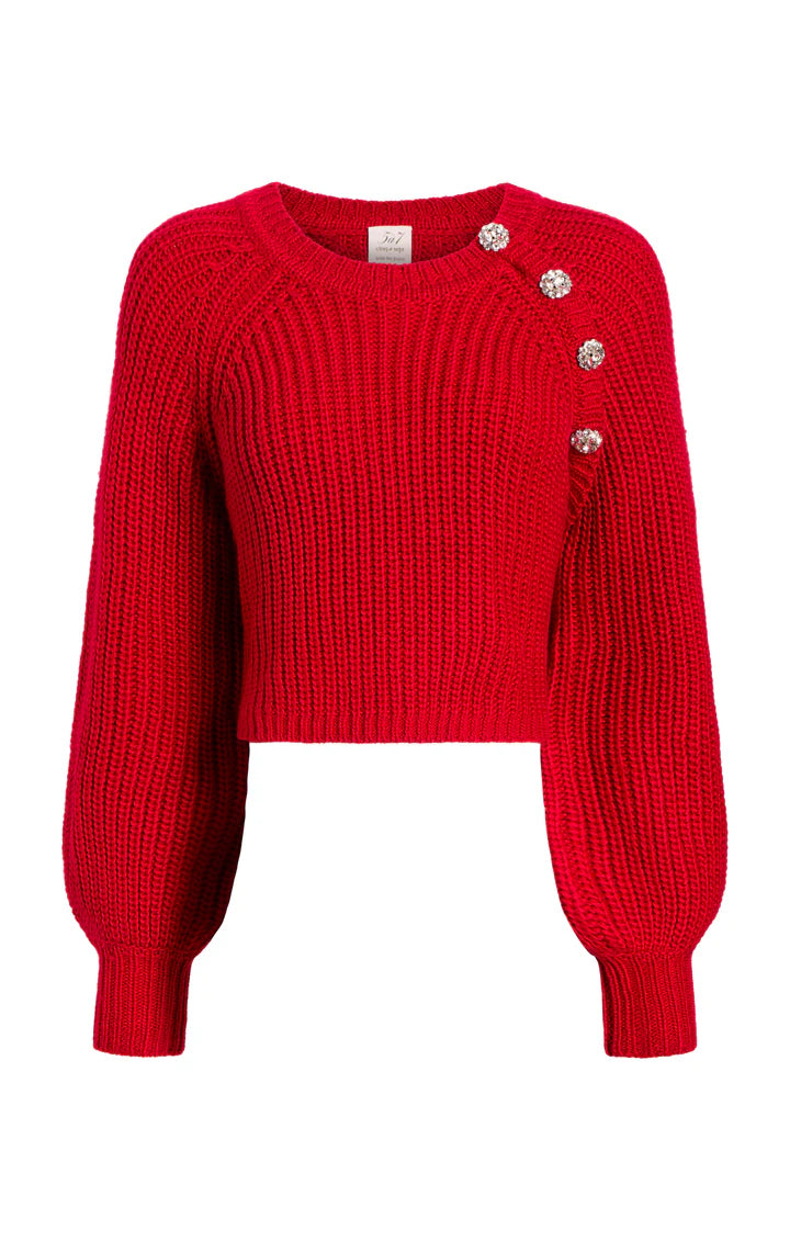 Cinq a Sept-Karen Pullover-Red Currant
