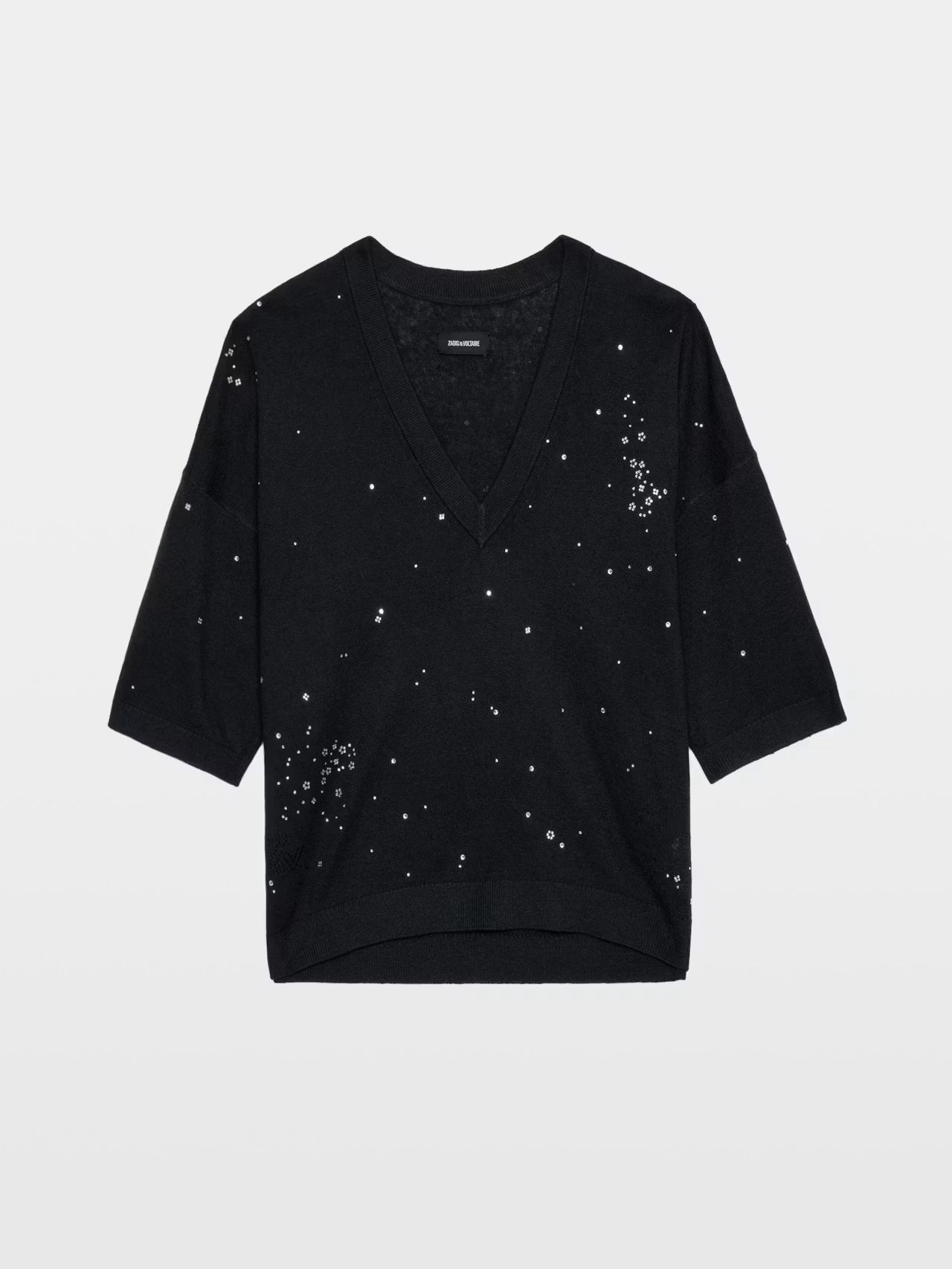 Zadig & Voltaire - Wully Sweater with Rhinestones - Black