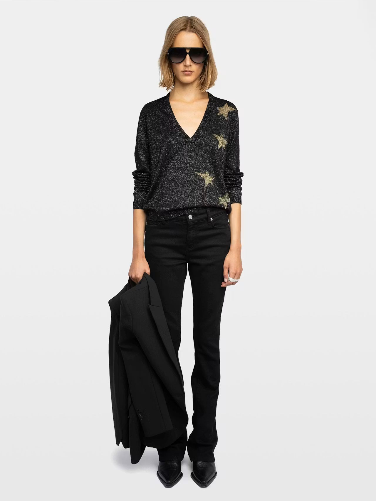 Zadig & Voltaire - Rivyln Merino Wool Sweater - Black Star