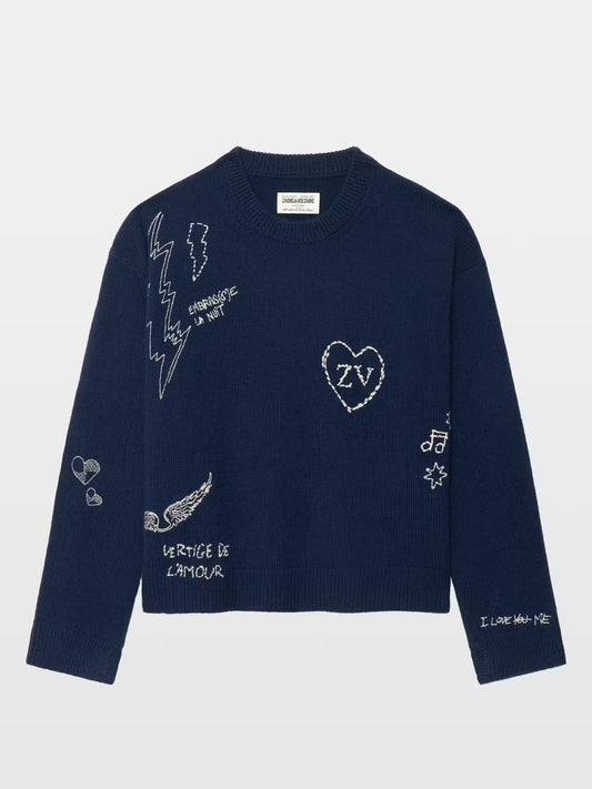 Zadig & Voltaire - Markux Cashmere Sweater - Marine
