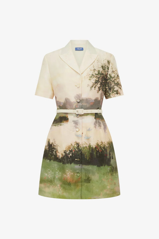 Leo Lin - Brigitte Mini Dress - Serene Print