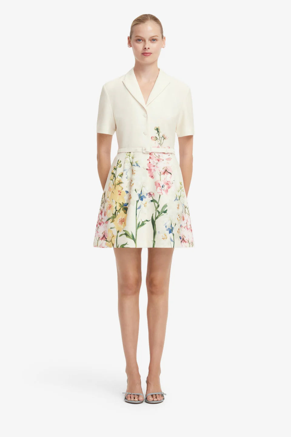 Leo Lin - Brigitte Mini Dress - Snapdragon in Snow