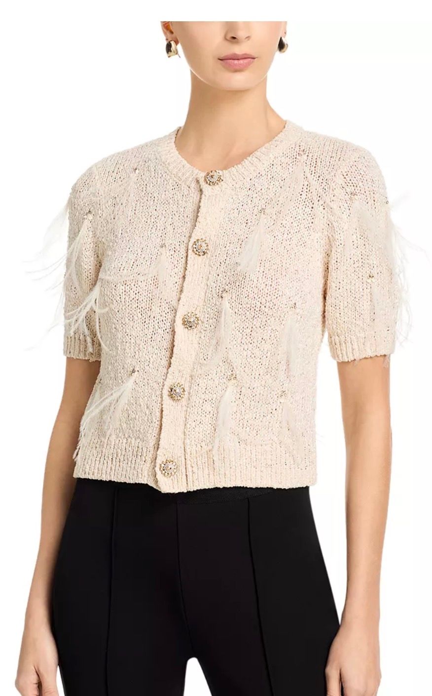 Cinq a Sept Coralie Cardigan in Natural
