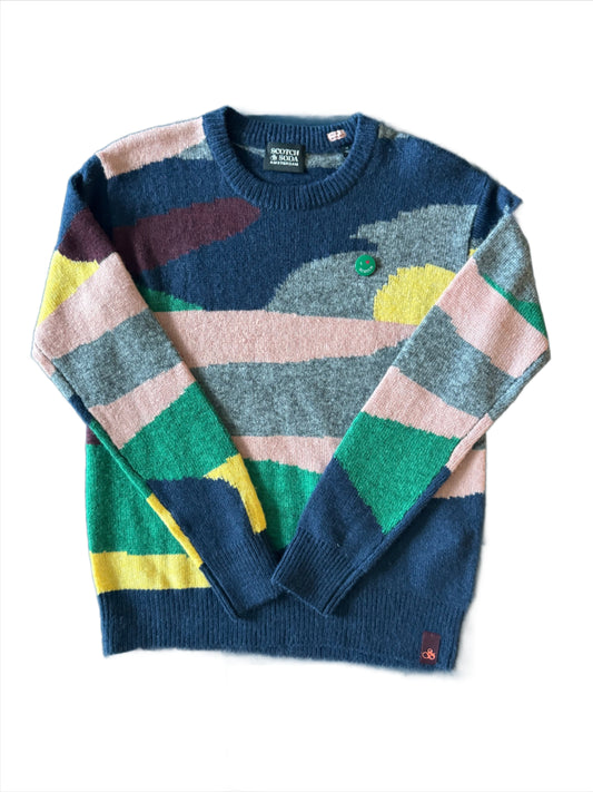 Scotch & Soda- Colorful Intarsia Pullover Sweater - Combo B