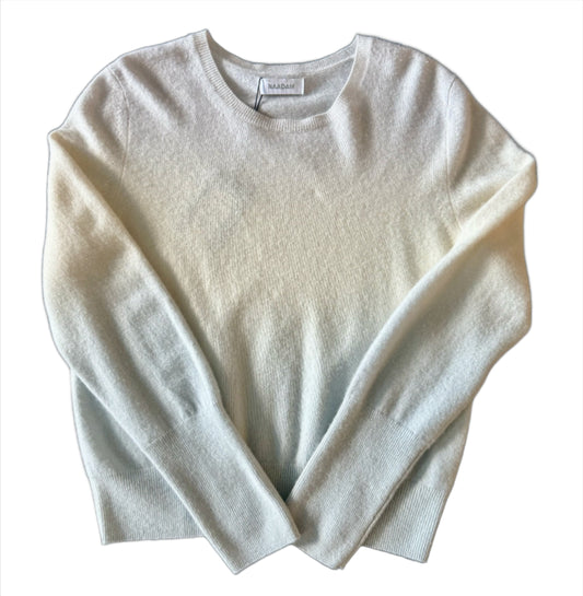 Naadam- Ombre Crewneck Sweater- White