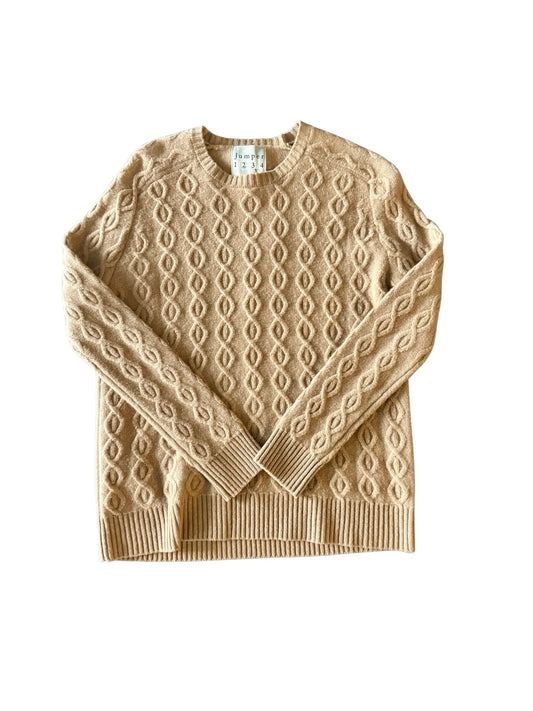 Jumper 1234- Chain Stitch Crew- Camel