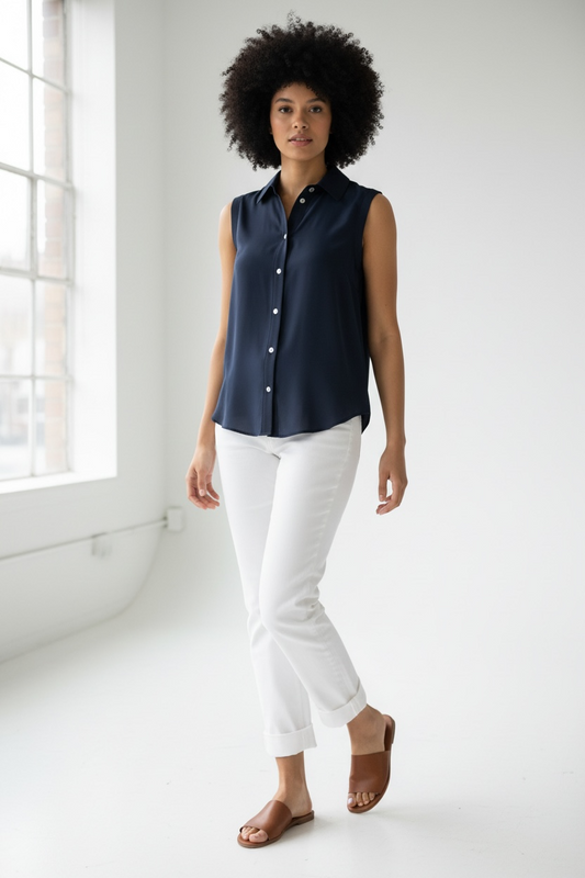 Cinq a Sept Giselle Top Navy