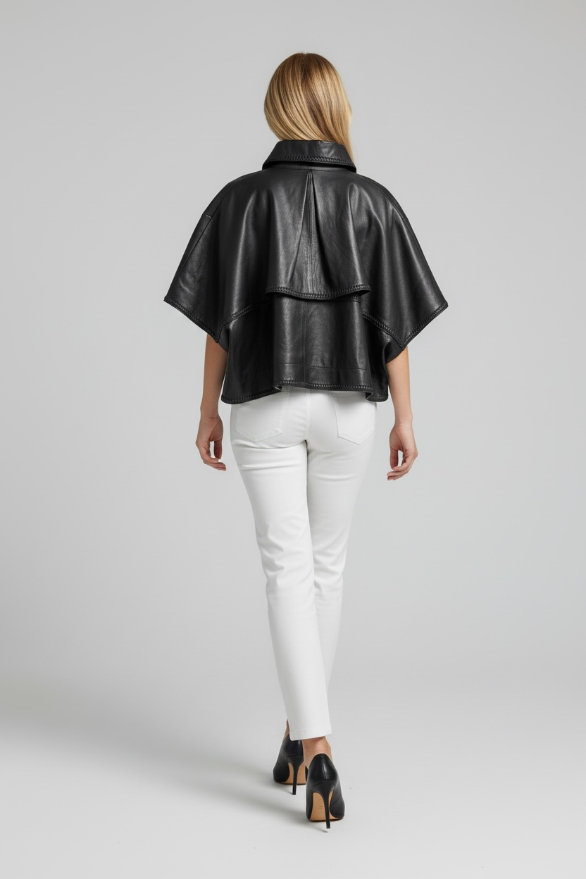 Scarlett Poppies Vontel Cape in Onyx