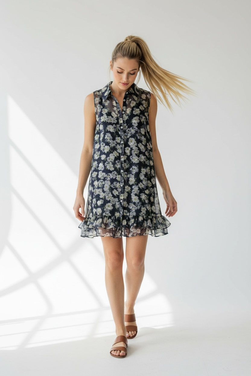 Cinq a Sept Mini Tossed Poppies Brisbane Dress