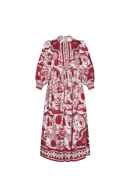 Hunter Bell Rosie Dress in Central Park Toile