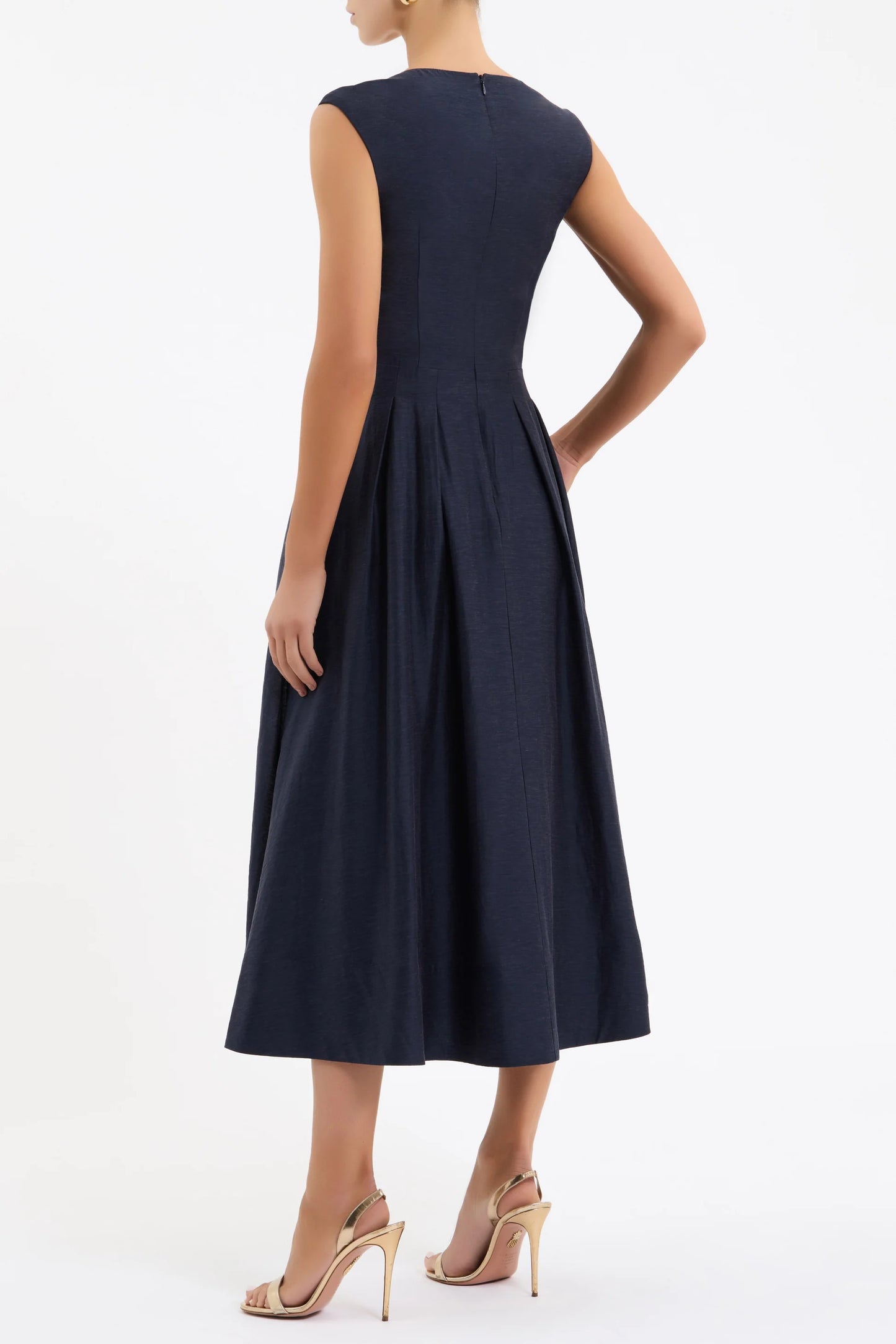 Rebecca Vallance Serenity Midi Dress in Navy