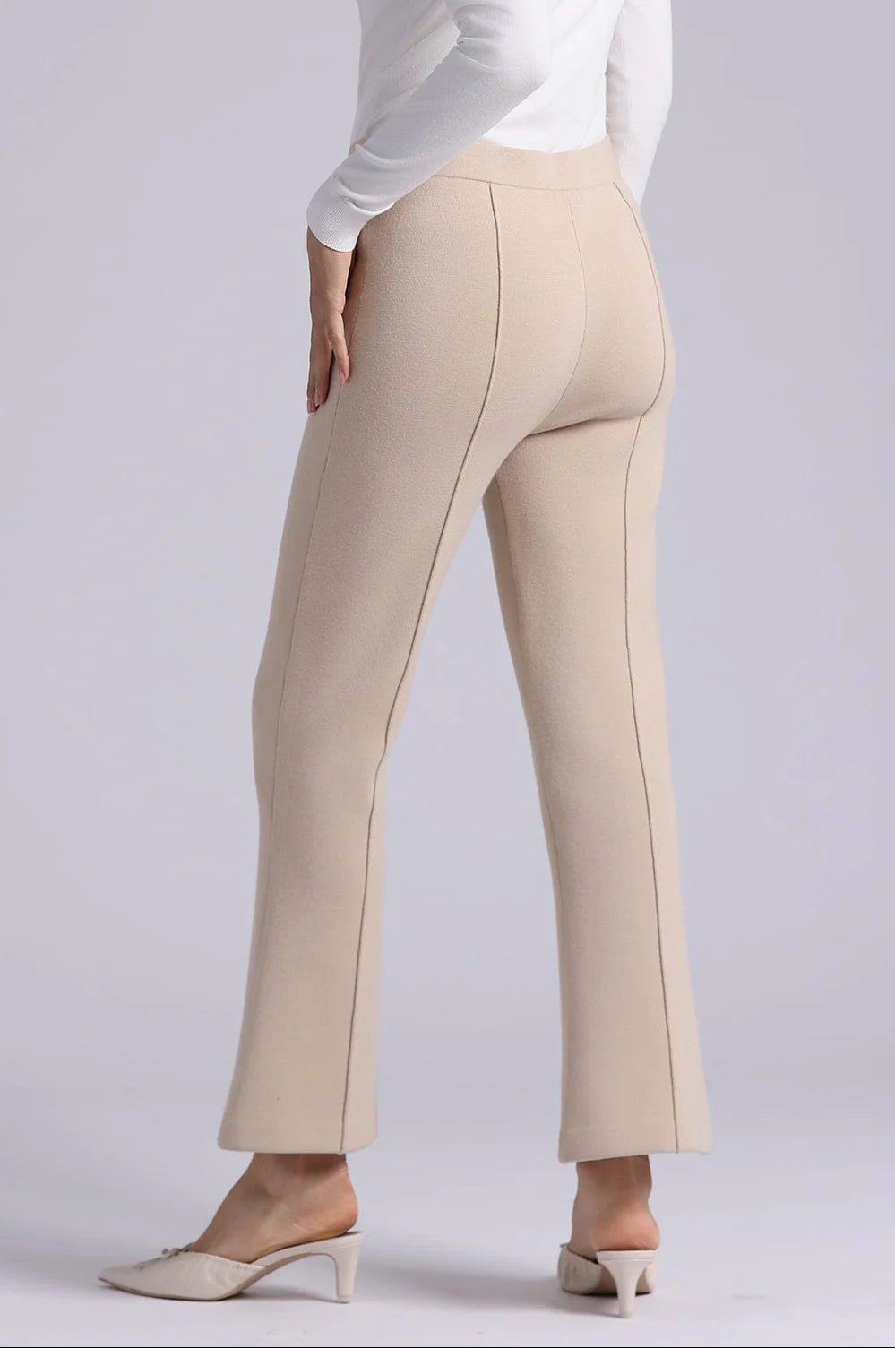 Minnie Rose - Viscose Kick Flare Pant - Brown Sugar