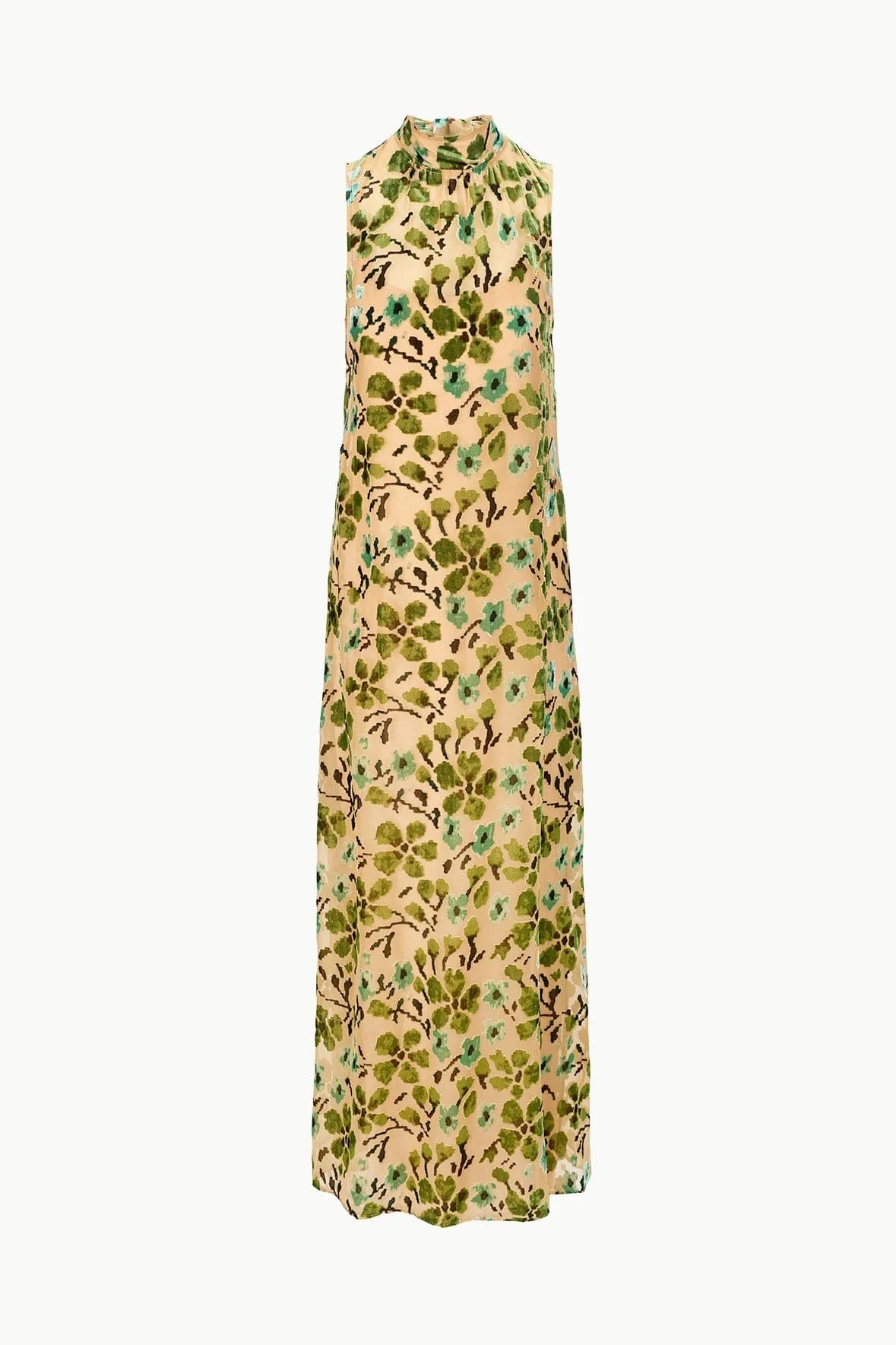 Staud-Albee Dress Moss Floral Tapestry