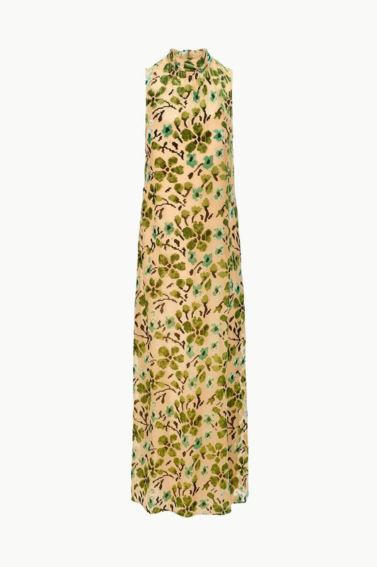 Staud-Albee Dress Moss Floral Tapestry