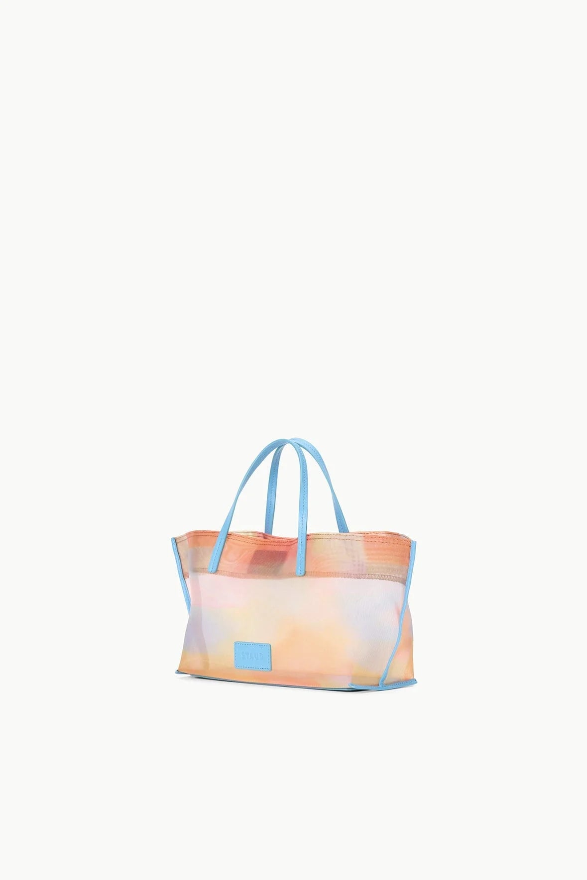 Staud Christos Mini Mesh Tote Pastel Clouds