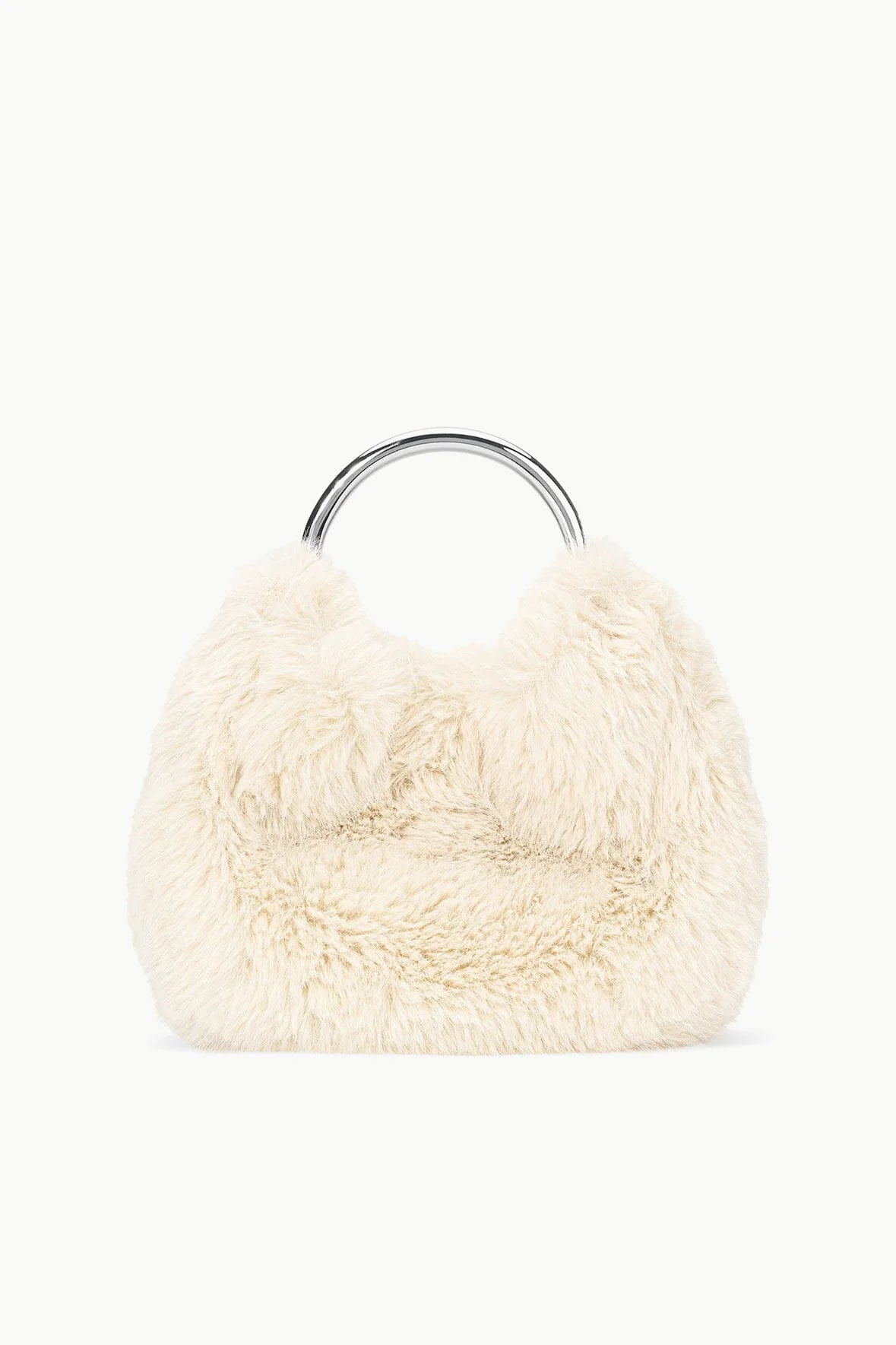 Staud - Romeo Faux Fur Bag - Cream