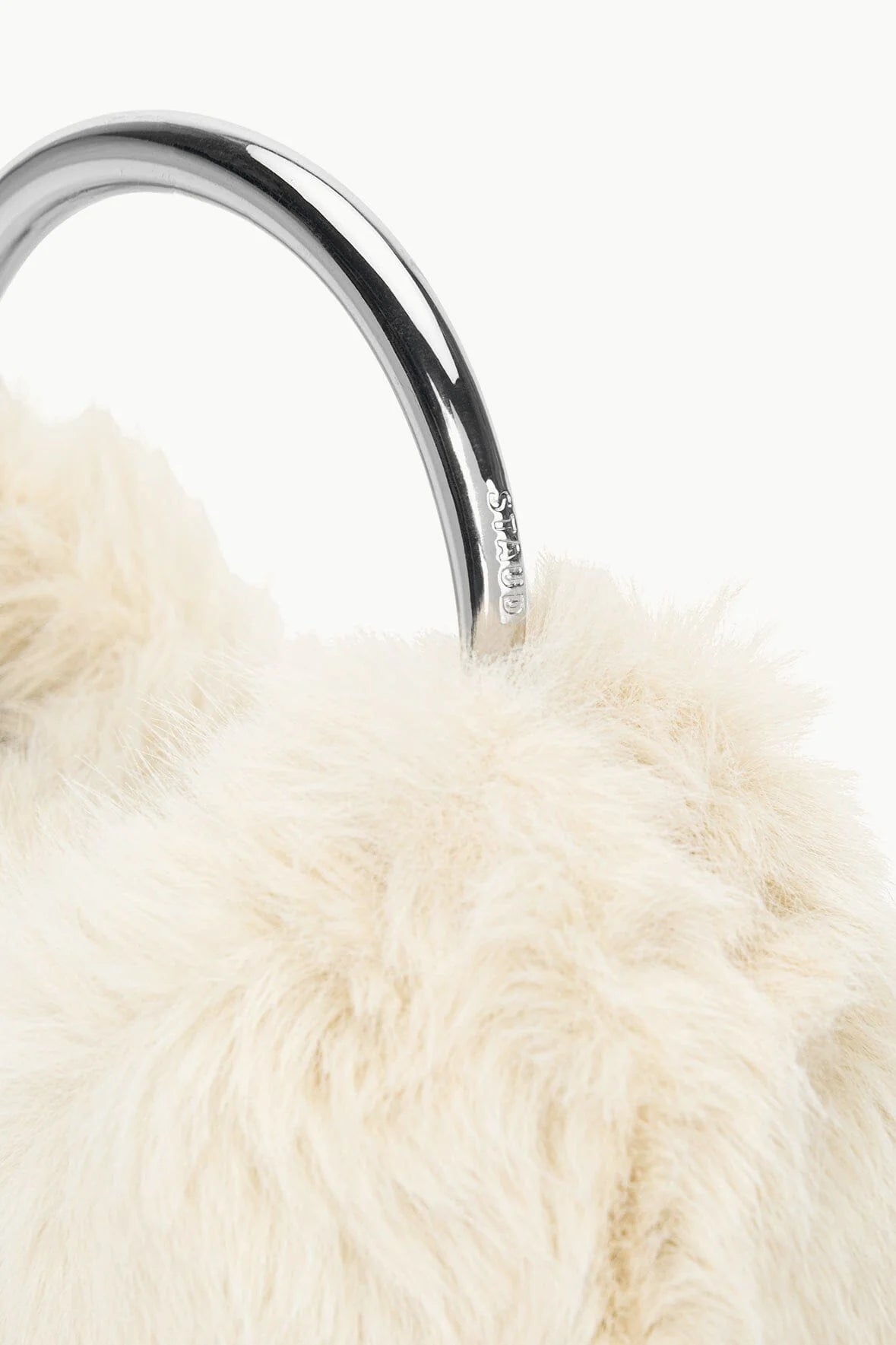 Staud - Romeo Faux Fur Bag - Cream