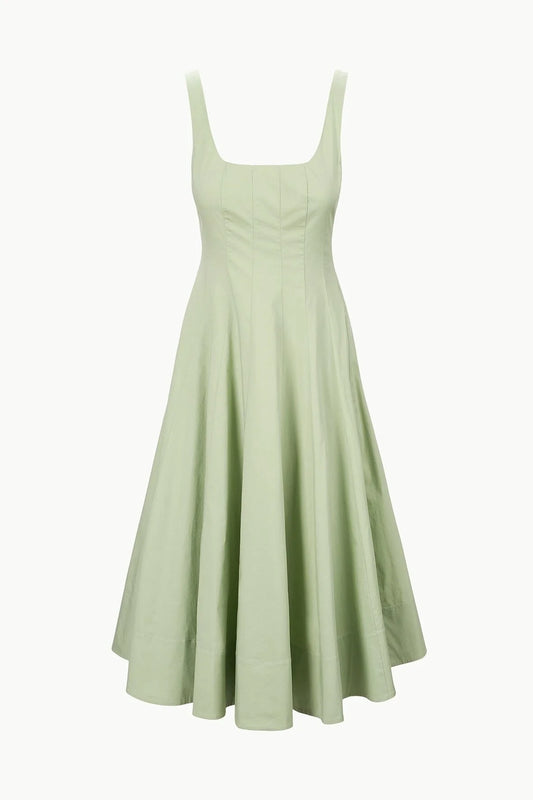 Staud-Wells Dress Pale Jade