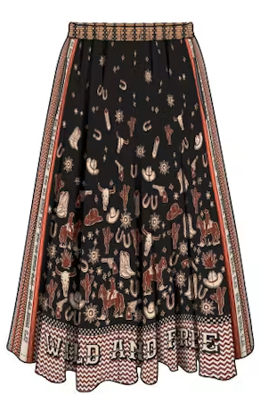 Me369 - Vanessa Midi Skirt - Rodeo