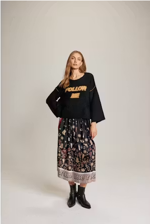 Me369 - Vanessa Midi Skirt - Rodeo