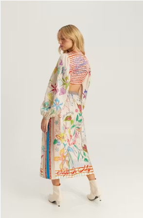Me369 - Vanessa Midi Skirt- Paradiso