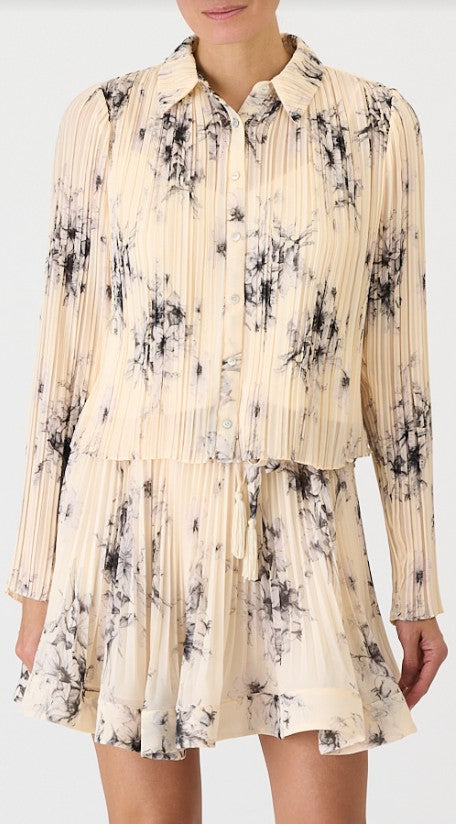 Cinq a Sept - Delaine Top - Gardenia/Black