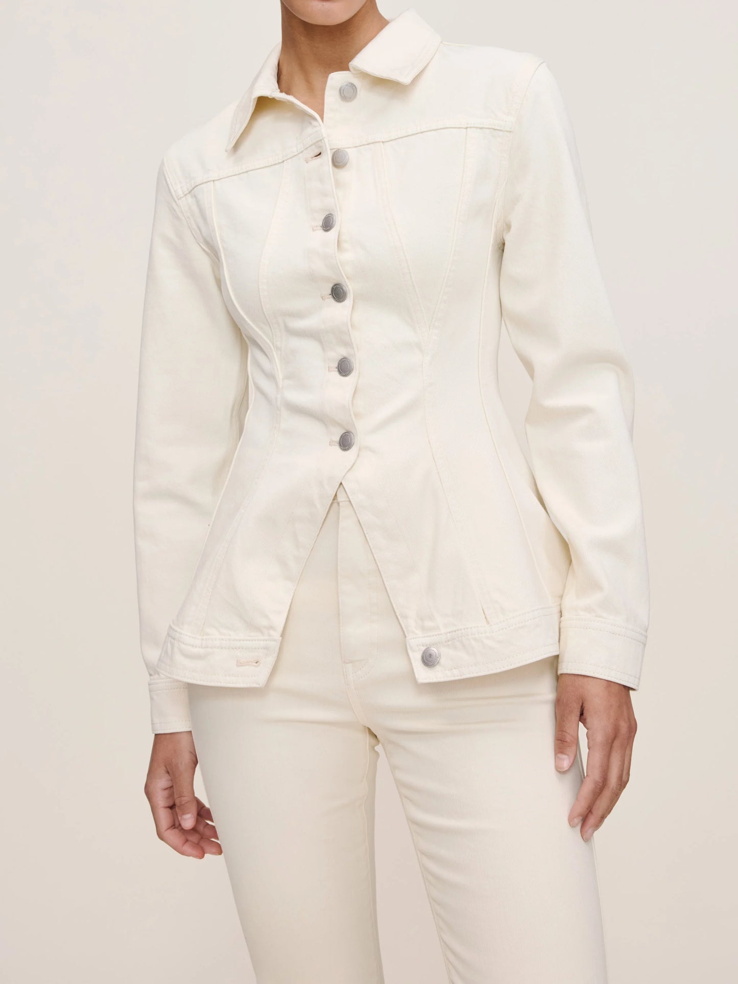 DL1961 - Peplum Jacket - Ecru
