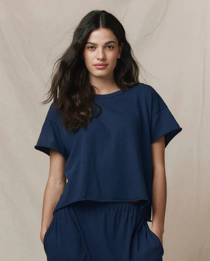 The Great - Crop Tee - True Navy